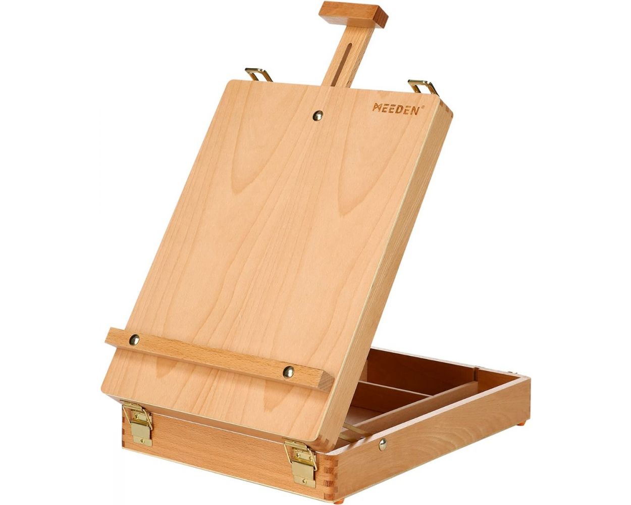 MEEDEN Table Easel Box, Adjustable Beech Wood Tabletop Sketchbox Easel –  WoodArtSupply